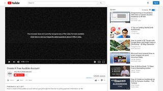 
                            8. Create A Free Audible Account - YouTube