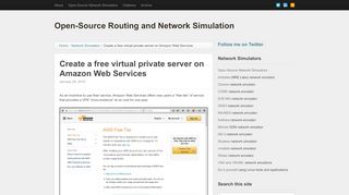 
                            5. Create a free virtual private server on Amazon …