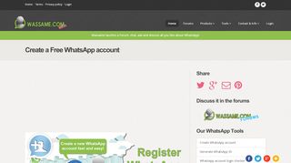 
                            4. Create a Free WhatsApp account - Wassame