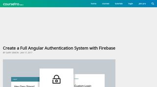 
                            8. Create a Full Angular Authentication System with Firebase