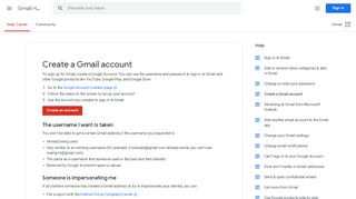 
                            2. Create a Gmail account - Gmail Help - Google Help