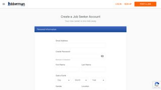 
                            2. Create a Job Seeker Account | Jobberman