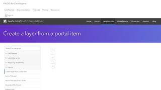 
                            2. Create a layer from a portal item | ArcGIS API for JavaScript 4.12