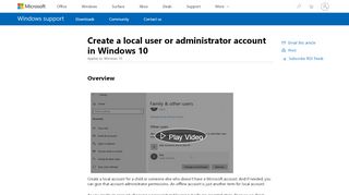 
                            9. Create a local user or administrator account in Windows 10