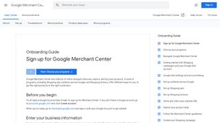 
                            6. Create a Merchant Center account - Google Support