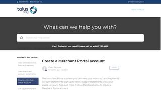 
                            4. Create a Merchant Portal account – Talus Payments
