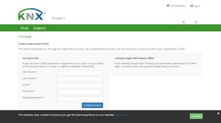 
                            2. Create a MyKNX account - KNX - MyKNX - KNX Association