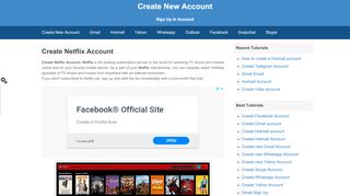 
                            6. Create a Netflix Account | Create New Account