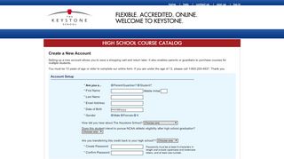 
                            7. Create a New Account - Keystone National High School