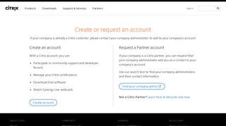 
                            3. Create a new Citrix account - Citrix