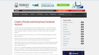 
                            8. Create a Private and Anonymous Facebook Account | The Tech …