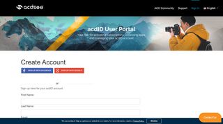 
                            1. Create Account - acdID - Login