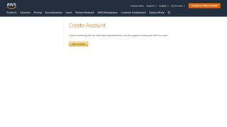 
                            8. Create Account - Amazon Web Services (AWS)