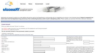 
                            5. Create Account - appext20.dos.ny.gov