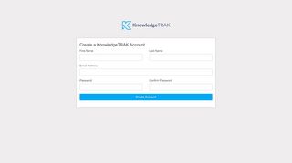 
                            6. Create Account - KnowledgeTRAK