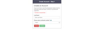 
                            2. Create Account - My Info