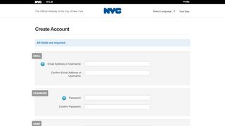 
                            5. Create Account | NYC.ID - NYC.gov