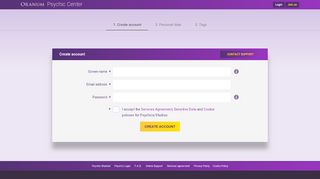 
                            3. Create account - Oranum.com - Psychic Center