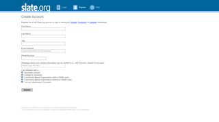 
                            1. Create Account - Slate.org