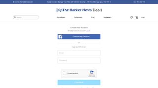 
                            1. Create Account | The Hacker News Deals