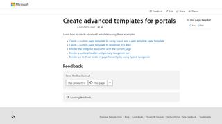 
                            1. Create advanced templates for a portal in Dynamics 365 for Customer ...