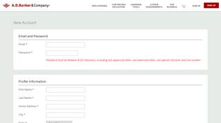 
                            2. Create an Account | A.D.Banker & Company