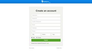 
                            5. Create an account - Appota ID