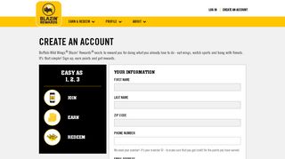 
                            4. Create an Account - Blazin Rewards | Buffalo Wild Wings