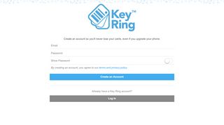 
                            1. Create an Account | Key Ring - Key Ring app