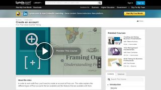 
                            9. Create an account - lynda.com