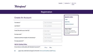 
                            4. Create An Account | My Dairyland Insurance