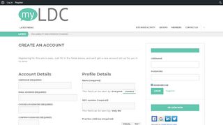 
                            6. Create an Account – myLDC