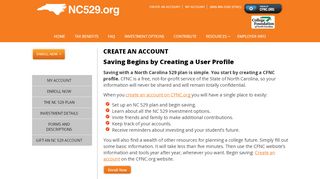 
                            3. Create An Account - NC 529 - North Carolina College ...