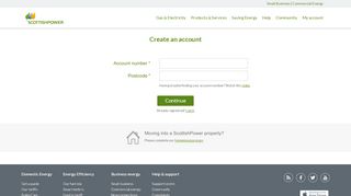 
                            11. Create an Account - ScottishPower