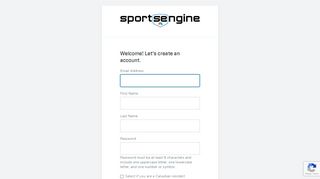 
                            3. Create an Account - SportsEngine