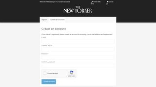 
                            4. Create an account - The New Yorker Customer Service