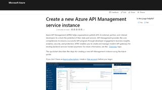 
                            9. Create an Azure API Management instance | Microsoft Docs