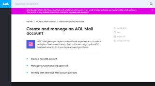 
                            7. Create and manage an AOL Mail account - AOL Help