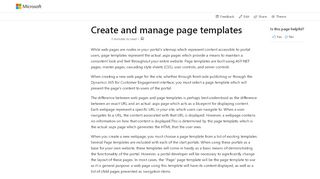 
                            11. Create and manage page templates in Dynamics 365 for Customer ...