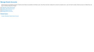 
                            6. Create and Manage Studio Accounts - Bluebeam Support