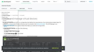 
                            9. Create and manage virtual devices | Android Developers