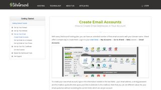 
                            3. Create Email Accounts - siteground.com