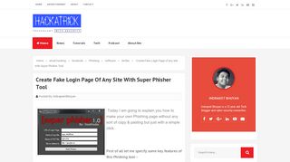 
                            10. Create Fake Login Page of any site with Super Phisher Tool ...