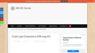 
                            4. Create Login Component in AEM using HTL | AEM CQ5 Tutorials