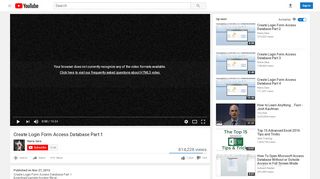 
                            3. Create Login Form Access Database Part 1 - YouTube