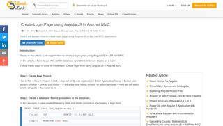 
                            8. Create Login Page using AngularJS in Asp.net MVC ...