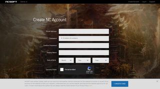 
                            3. Create NC Account | NCSOFT