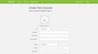 
                            8. Create New Account – edshelf