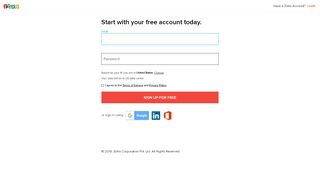 
                            1. Create New Account - zoho.com