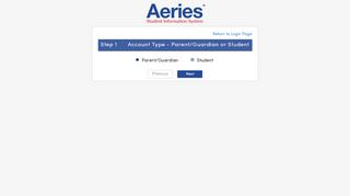 
                            1. Create New Aeries Parent/Student Portal Account - Aeries ASP Portals